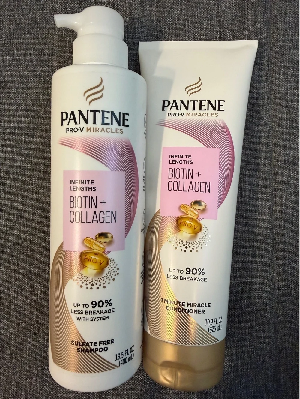 Pantene Pro-V Miracles Infinite Lengths Biotin + Collagen Shampoo & Conditioner